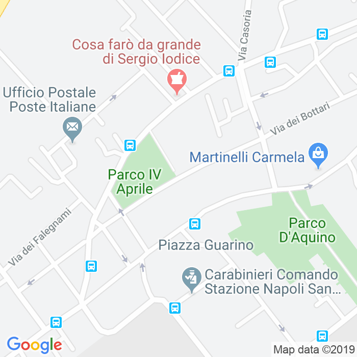 CAP di Via Degli Ortolani a Napoli
