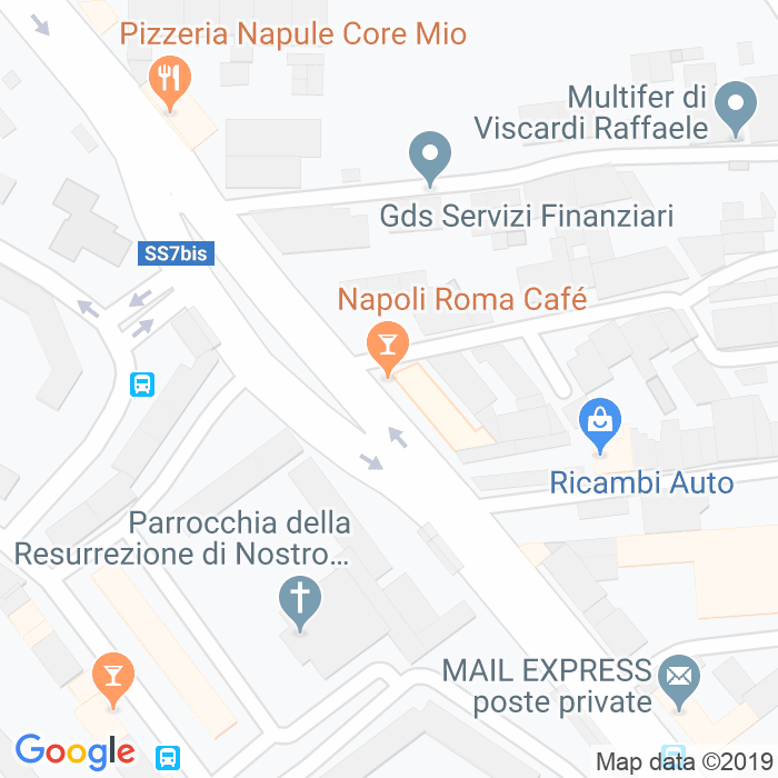 CAP di Via Napoli Roma Verso Scampia a Napoli