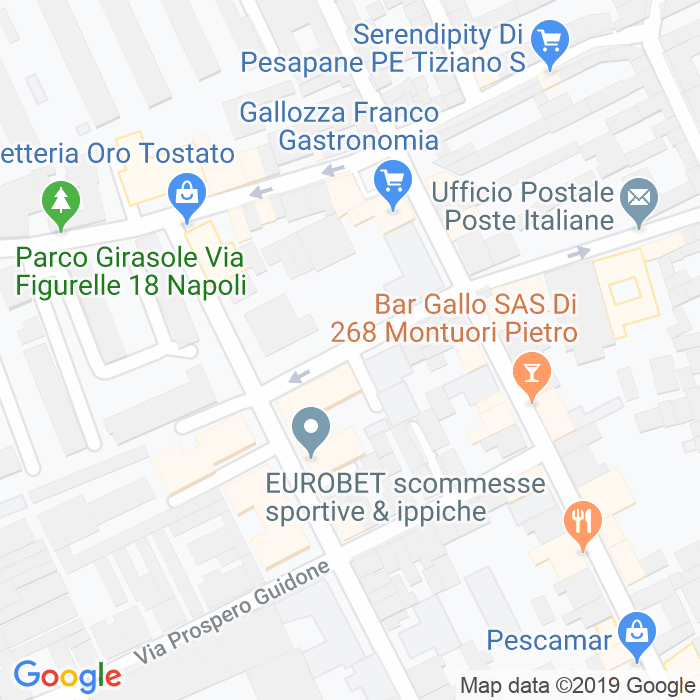 CAP di Via Fabio Giordano a Napoli