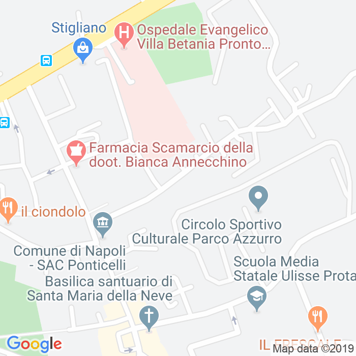 CAP di Via Luigi Crisconio a Napoli