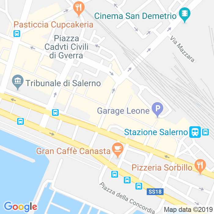 CAP di Corso Vittorio Emanuele a Salerno