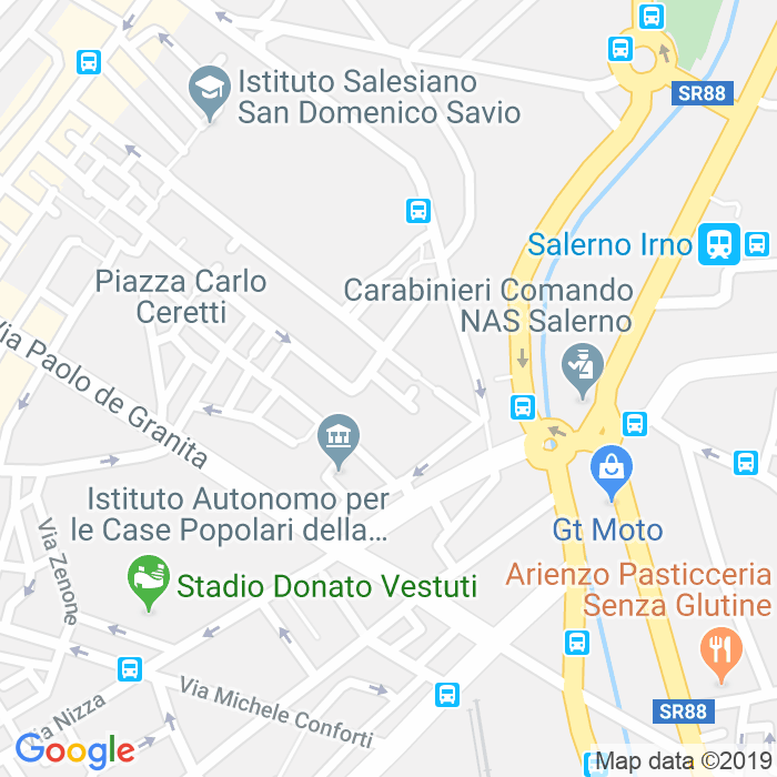 CAP di Via Matteo Platamone a Salerno
