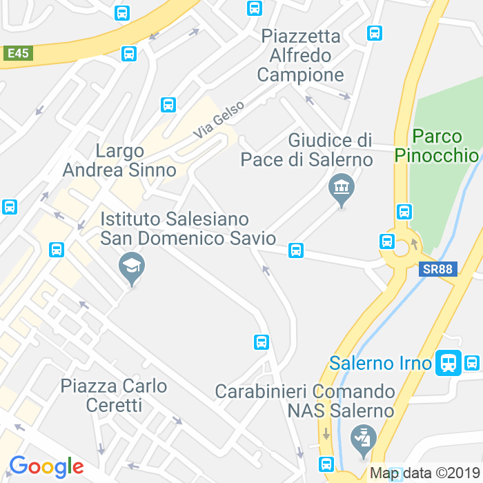 CAP di Via Francesco Prudente a Salerno