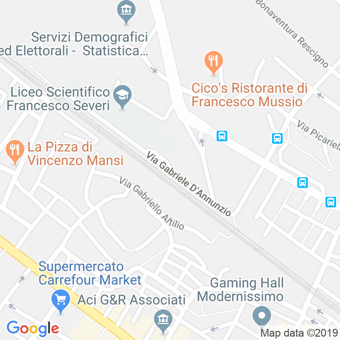 CAP di Via Gabriele D'Annunzio a Salerno