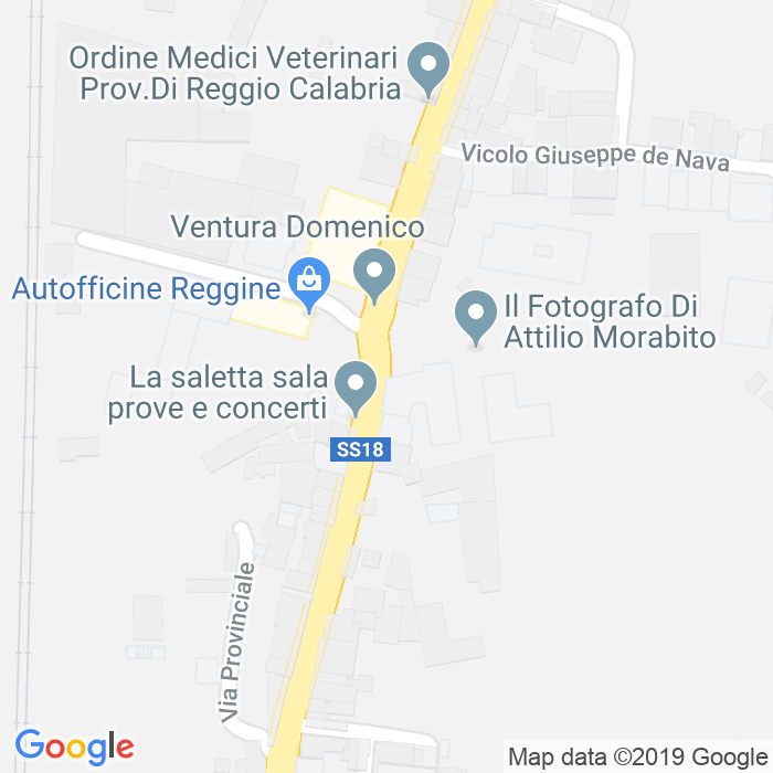CAP di Strada Statale 18 Tirrena Inferiore I Tratto a Reggio Calabria