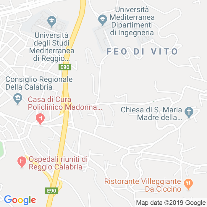 CAP di Via Caserta Crocevia a Reggio Calabria