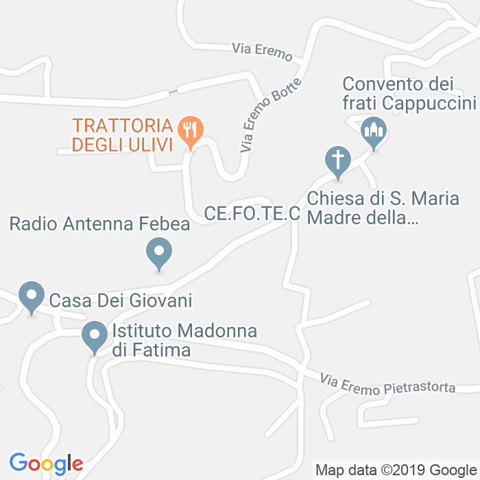 CAP di Via Eremo Al Santuario a Reggio Calabria