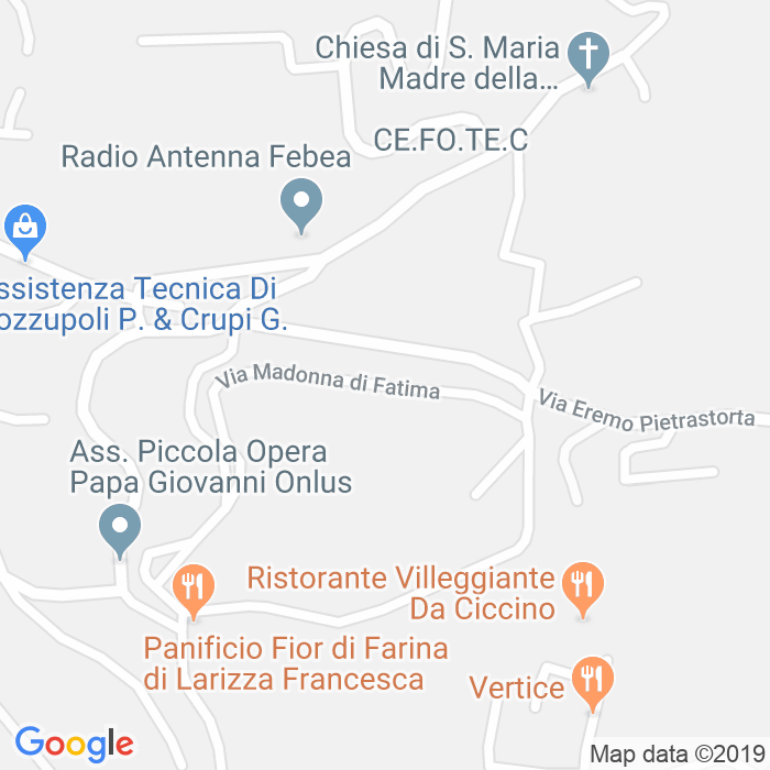 CAP di Via Madonna Di Fatima a Reggio Calabria