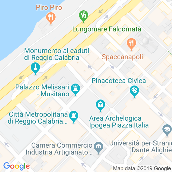 CAP di Via Biagio Miraglia a Reggio Calabria