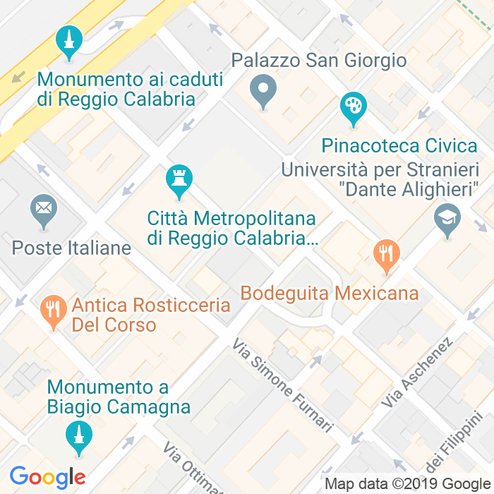 CAP di Via Giuseppe Logoteta a Reggio Calabria