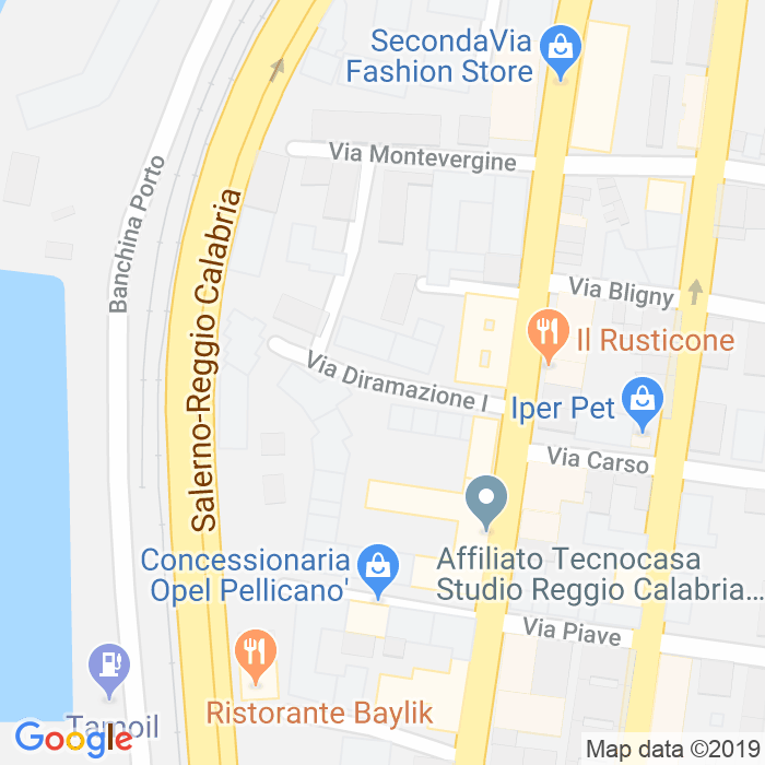 CAP di Diramazione I Di Via Villini Svizzeri a Reggio Calabria