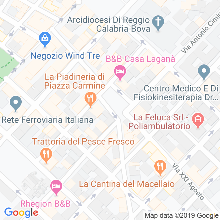 CAP di Piazza Carmine a Reggio Calabria