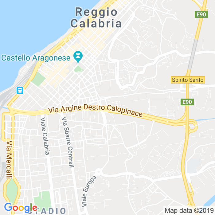 CAP di Via Argine Destro Calopinace a Reggio Calabria