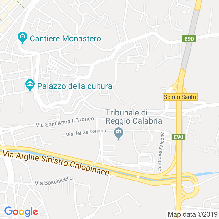 CAP di Via Pasquale Andiloro (Spirito Santo (Svincolo)) a Reggio Calabria
