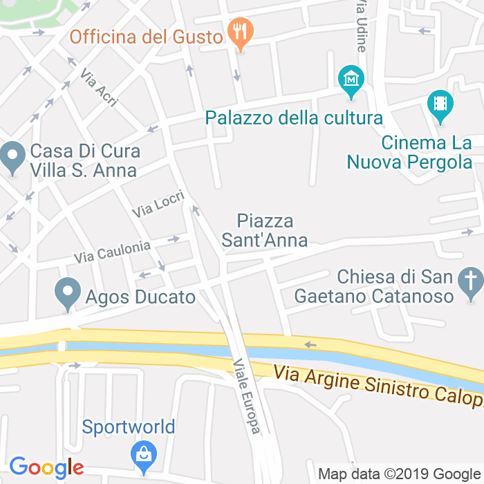 CAP di Via Sant'Anna I Tronco a Reggio Calabria