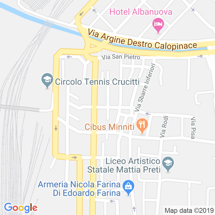 CAP di Via Fratelli Spagnolo Ferrovieri a Reggio Calabria