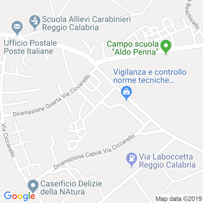 CAP di Via Modena Cimitero a Reggio Calabria
