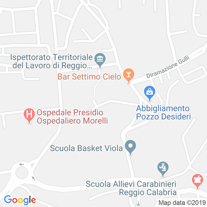 CAP di Via Petrillina a Reggio Calabria