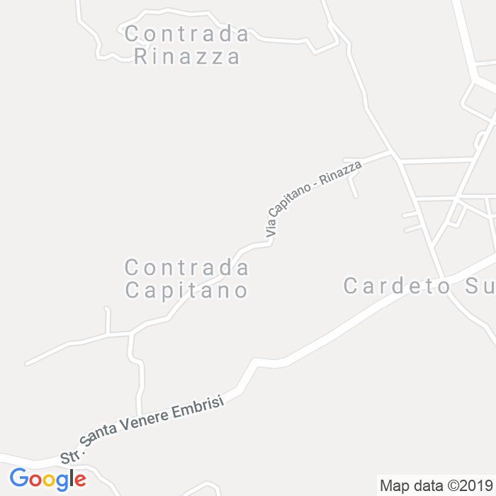 CAP di Via Rinazza a Reggio Calabria