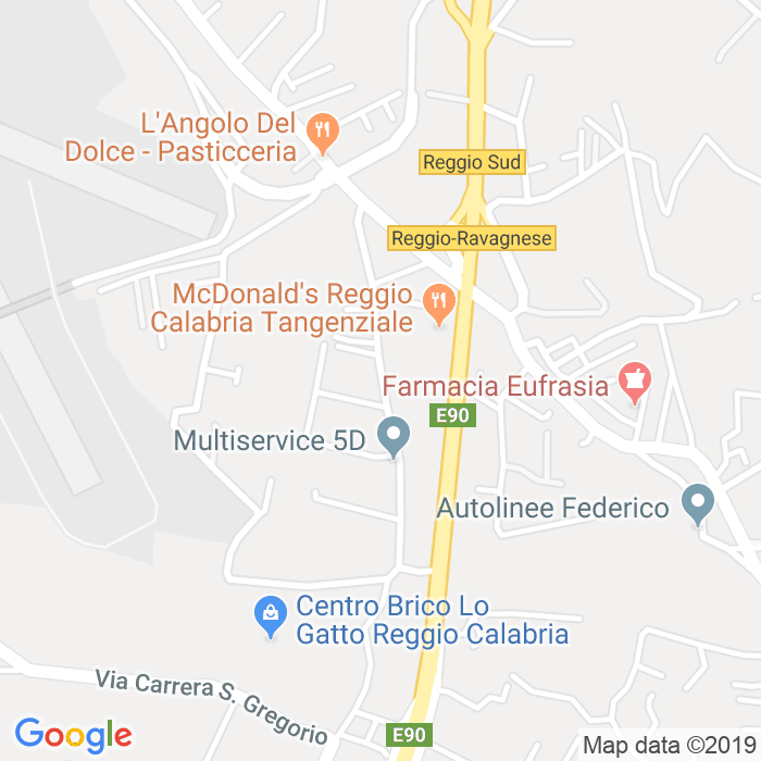 CAP di Via Mortara Inferiore a Reggio Calabria