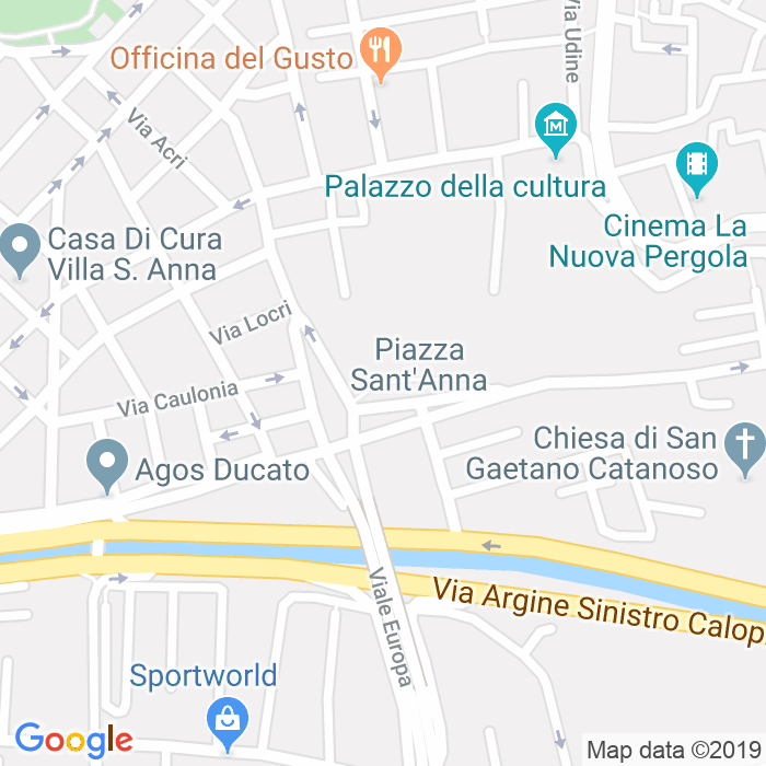 CAP di Via Sant'Anna a Reggio Calabria