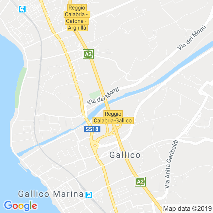 CAP di Via Torrente Colella a Reggio Calabria