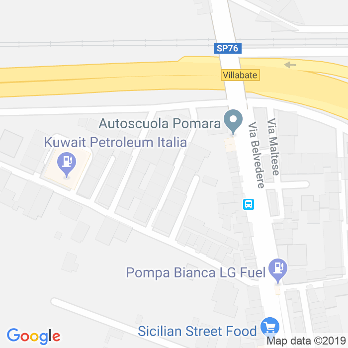 CAP di Via Antonino Pizan a Palermo