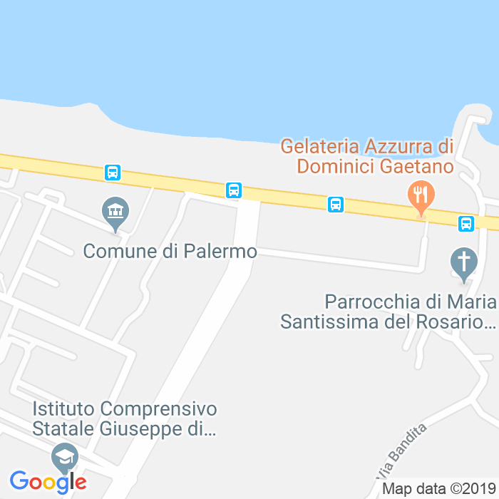 CAP di Via Generale Luigi Bertett a Palermo