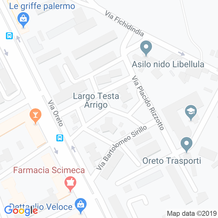 CAP di Largo Arrigo Testa a Palermo
