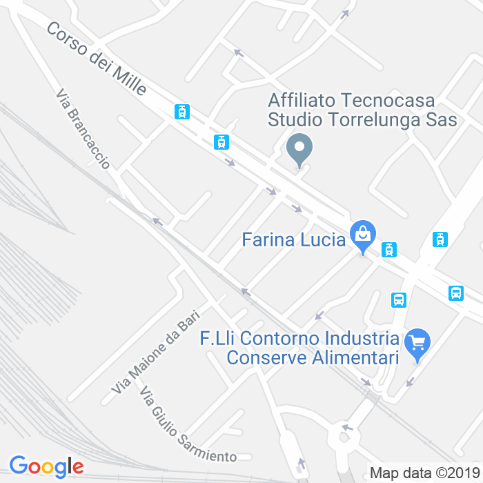 CAP di Via Francesco Lucchesi Palli a Palermo