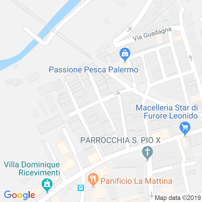 CAP di Via Francesco Orestano a Palermo