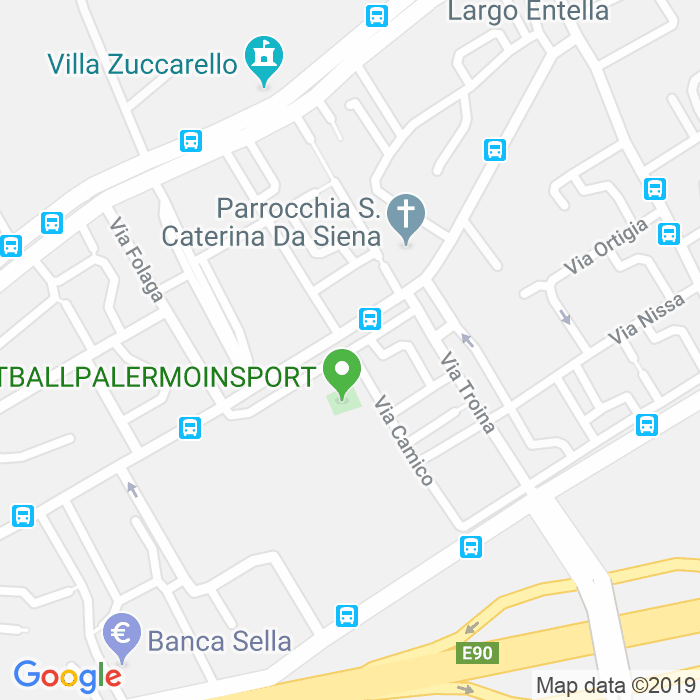 CAP di Emilio Segre'(V 024 (Largo)) a Palermo