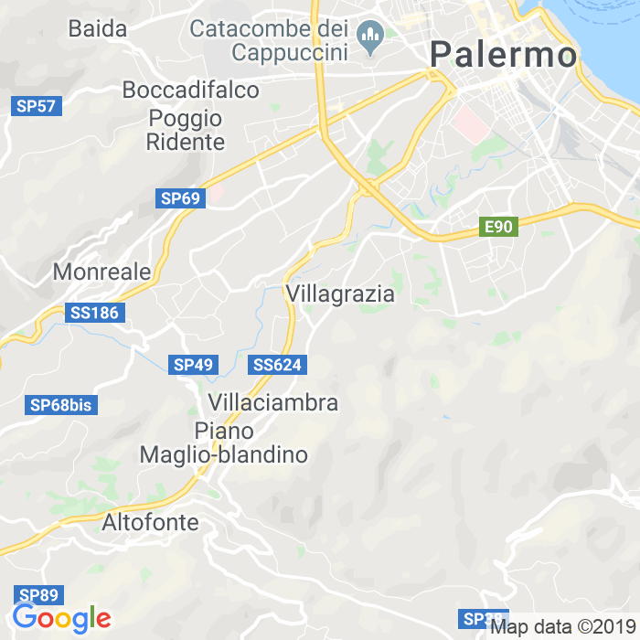 CAP di Piana Degli Albanesi (V 056 (Via)) a Palermo