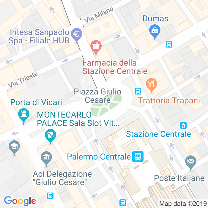 CAP di Piazza Giulio Cesare a Palermo