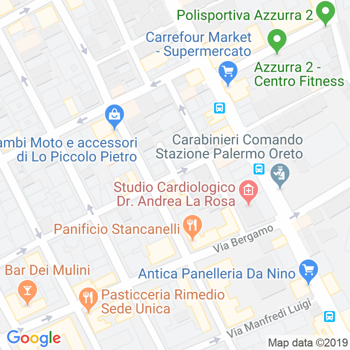CAP di Via Pietro Castelli a Palermo