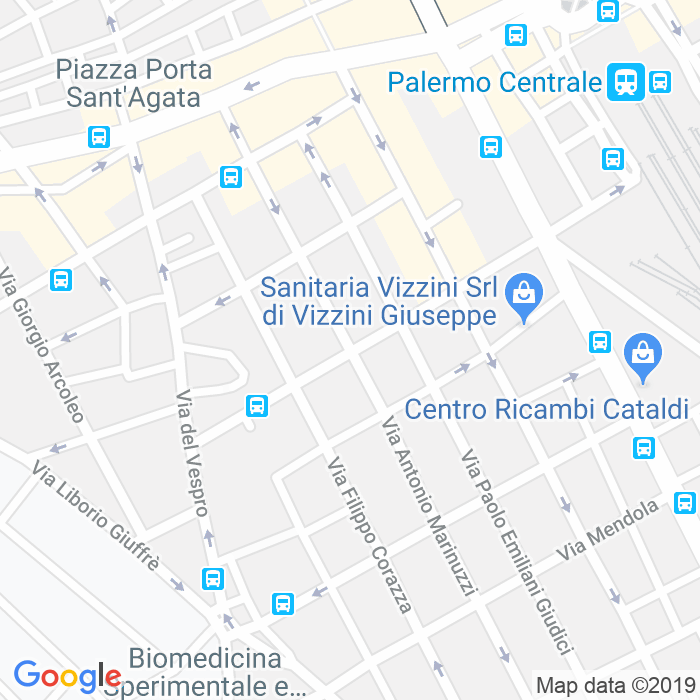 CAP di Via Vincenzo Errante a Palermo