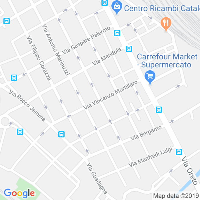 CAP di Via Vincenzo Mortillaro a Palermo