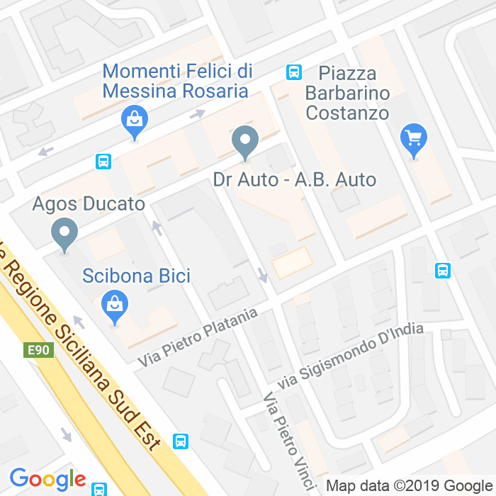 CAP di Via Francesco Vermiglio a Palermo