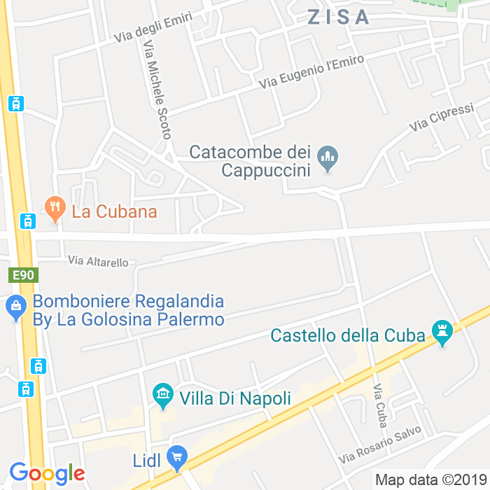 CAP di Via Pindemonte a Palermo