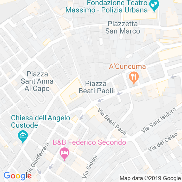 CAP di Piazza Beati Paoli a Palermo