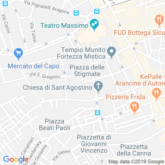 CAP di Piazza Degli Aragonesi a Palermo