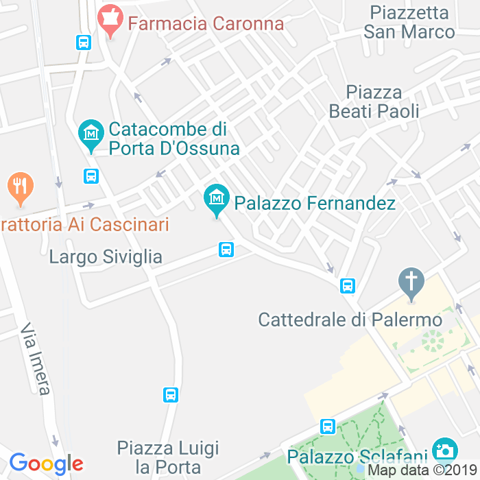 CAP di Piazza Domenico Peranni a Palermo