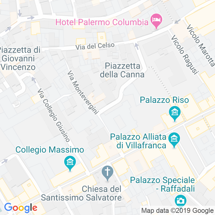 CAP di Piazza Montevergini a Palermo