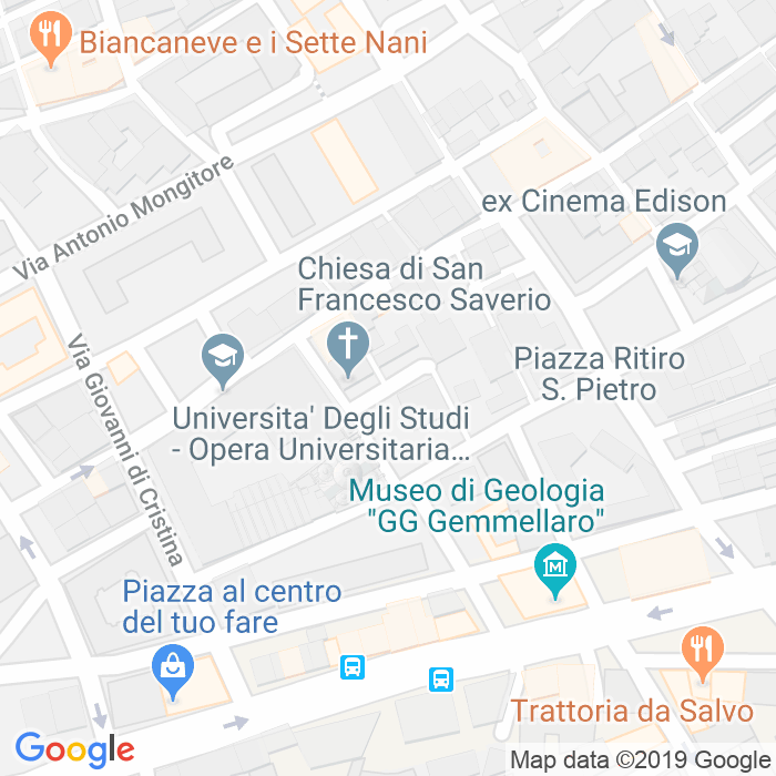 CAP di Piazza San Francesco Saverio a Palermo