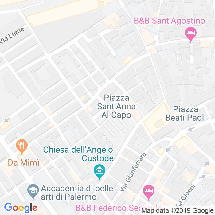 CAP di Piazza Sant'Anna Al Capo a Palermo