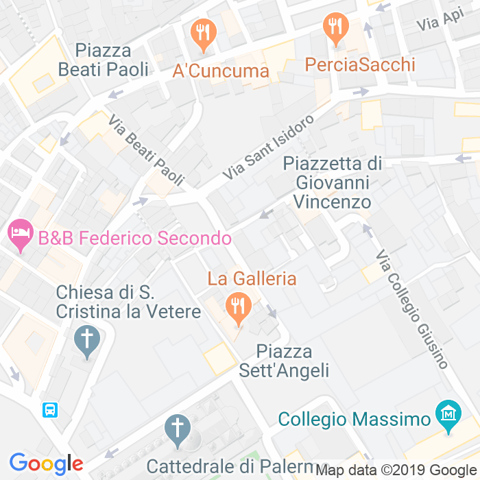 CAP di Piazza Sant'Isidoro Alla Guilla a Palermo