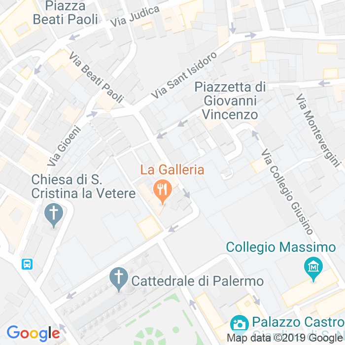 CAP di Piazzetta Sant'Agata Alla Guilla a Palermo