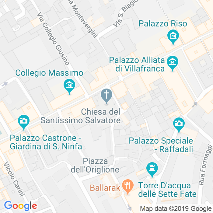 CAP di Piazzetta Santissimo Salvatore a Palermo