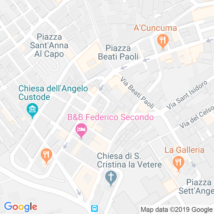 CAP di Via Cancello Alla Gioiamia a Palermo