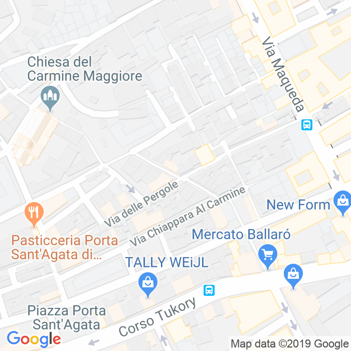 CAP di Via Collegio Di Maria Al Carmine a Palermo